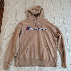 Champion Reverse Weave Hoodie - Light Brown